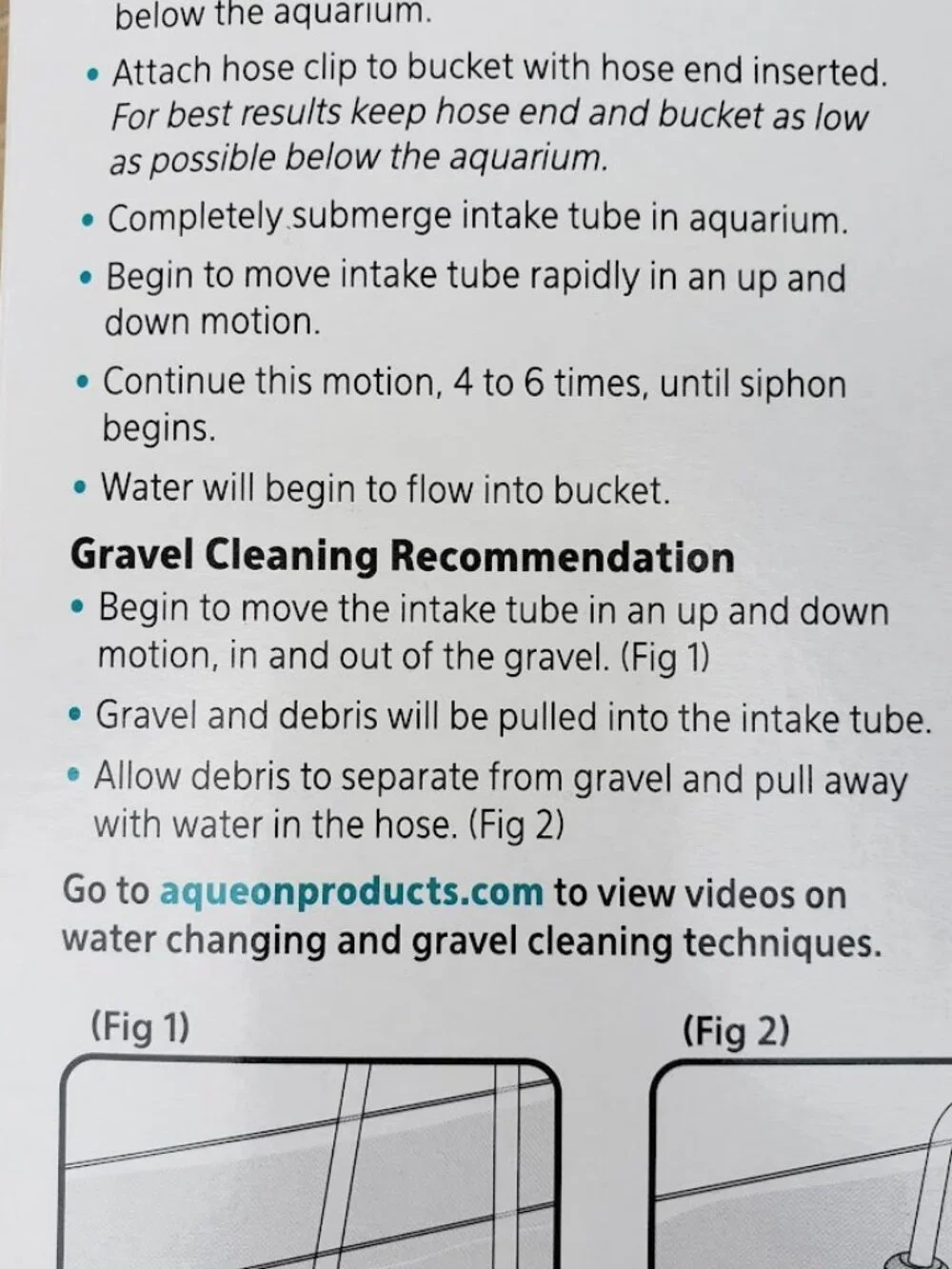 New Aqueon Aquarium Fish Tank Siphon Vacuum Gravel Cleaner Hand syphon pump hose